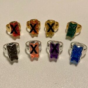 Katy Perry x Romeing Panda Metal & Resin Gummy Bear Rings